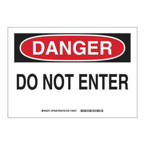 Panneau de sécurité réfléchissant en PVC « Danger, entrée interdite » pour les zones industrielles et de laboratoire - Product Image 2