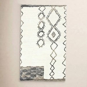 Tapis de bain en coton à motifs géométriques, style bohème, tissé, antidérapant, avec support en caoutchouc, lavable en machine, pour usage domestique - Product Image 6