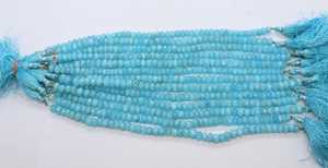 Cuentas facetadas de topacio azul cielo AAA de 7-7.5 mm, cuentas facetadas de topacio azul, cuentas facetadas de topacio azul cielo natural recubiertas - Product Image 2