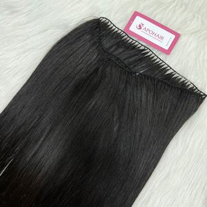 ผมต่อจากมนุษย์ดิบที่ยังไม่ได้ผ่านกระบวนการผมบริสุทธิ์จากเวียดนามเป็นกลุ่มผ้าขนตรงนุ่มเป็นธรรมชาติสไตล์เป็นลอน - Product Image 5