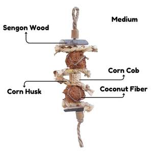 Jouets écologiques en fibre de coco pour oiseaux Boba - Product Image 2