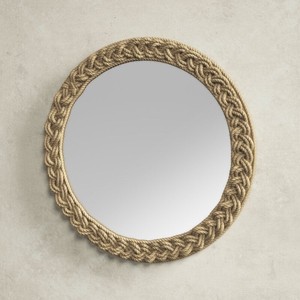 Espejo Náutico de Madera de Teca Hecho a Mano por Aqdus Saleem, Decoración Costera para el Hogar, Forma Redonda, Modelo TK-ROPE4, Venta al Por Mayor - Product Image 6