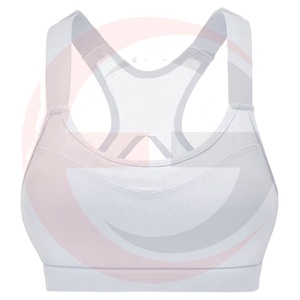 เสื้อชั้นในกีฬาโยคะแบบ Racerback คอวี สำหรับผู้หญิง ขายส่ง รองรับทรงได้ดี เป็นมิตรกับสิ่งแวดล้อม ระบายอากาศได้ดี ผลิตจากผ้าสแปนเด็กซ์/โพลีเอสเตอร์ ดีไซน์ไร้ตะเข็บ - Product Image 1