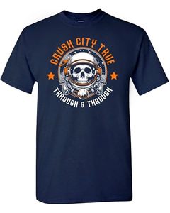 Camiseta de Manga Corta Azul Marino para Hombre, Diseño de Béisbol de Houston, Corte Ajustado, Cuello Redondo, Informal, Tejido de Punto, Secado Rápido, Algodón - Product Image 5