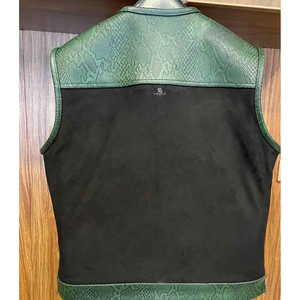 Men's <b>Leather</b> Vest Custom OEM ODM Wholesale Adults Motorcycle <b>Sleeveless</b> <b>Jacket</b> Vintage Casual Biker Outerwear 2026 - Product Image 4
