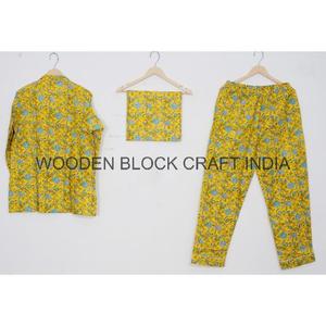 Conjunto de Pijama de Algodón Puro para Mujer, Ropa de Dormir de Lujo con Estampado Orgánico, Pijamas de Alta Calidad, Ropa de Dormir Personalizada para Mujer - Product Image 5