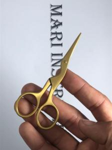 Ciseaux à broder fantaisie de haute qualité, couleur or titane, lames aiguisées, mini ciseaux à couture pour travaux manuels - Product Image 1