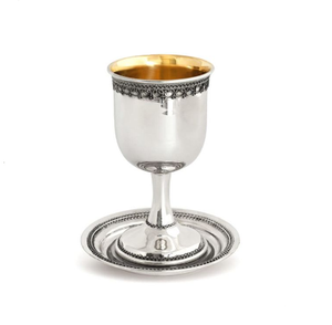 Cáliz de Metal Grabado a Mano, Diseño Antiguo, Acabado Plateado, Vaso de Metal de Alta Calidad, Artículos para Bebidas - Product Image 6