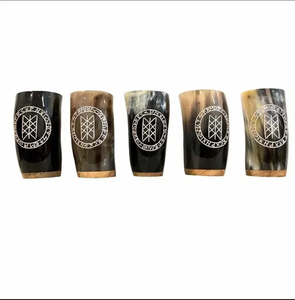 Cuerno Vikingo de Búfalo Pulido de Alta Calidad para Beber Cerveza, Forma Natural, Precio Bajo - Product Image 1