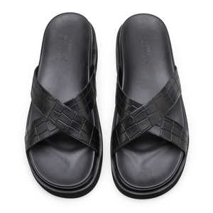 Chaussons de sport en cuir véritable de haute qualité, semelle épaisse, grandes tailles, pour hommes, décontractés, pour la plage, chaussures plates décontractées pour la marche en extérieur - Product Image 5