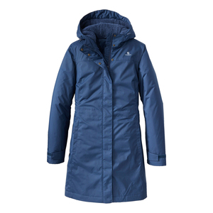 Syndekon <b>Women's</b> Navy Blue Long Hooded Parka <b>Waterproof</b> <b>Winter</b> <b>Coat</b> - Product Image 2