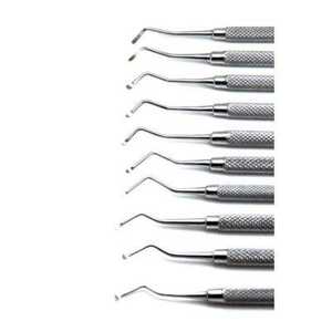 Juego de 10 Instrumentos Dentales de Doble Punta para Restauración, de Acero Inoxidable Alemán de Alta Calidad, Marca Dentavex - Product Image 6
