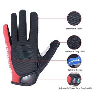 Gants de motocross à doigts entiers, respirants, réfléchissants, de haute qualité, avec écran tactile, design personnalisable, fabriqués en usine au Pakistan - Product Image 6