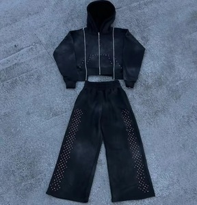 Private Label Tracksuit Manufacturer Custom Sportswear Wholesale OEM Factory Training Tracksuit Jogger Set Low MOQ Supplier - Product Image 6