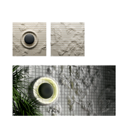Panneau mural décoratif écologique en WPC Stonework, gris et blanc, revêtement de plafond, nouveau design de couleur, nouveau style de panneau mural