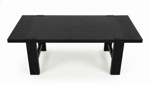 Muebles Modernos para Sala de Estar Estilo Vietnamita, Mesa de Centro Rectangular de Madera de Pino, MDF y Chapa de Fresno KD, Duradera, Ligera y Decorativa - Product Image 2