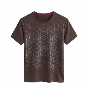 T-shirts promotionnels pour hommes, col rond, manches courtes, coupe ample, respirants, séchage rapide, prix de gros OEM - Product Image 5