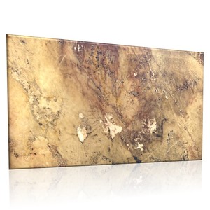 Tan Brown Flexible Stone <b>Veneer</b> <b>Sheet</b> Rustic Brown Slate Surface for Interior Exterior Wall Decor and Facade Use - Product Image 6