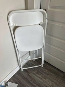 Modern Convertible Stainless Steel Folding Chair Embossed Design Plastic Filling Durable Outdoor Seating Living Room School - Product Image 3