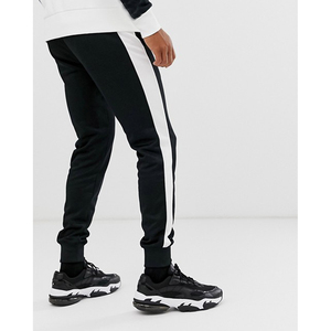 Men's Color Block Hooded <b>Tracksuit</b> Set With Side Pockets And Drawstring Closure Sporty Style Full Length Pants And Sweatshirt - Product Image 2