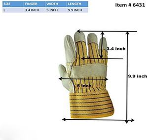 Gants de sécurité en cuir, gantlet, manicle de travail robuste, tenue de travail de Construction, - Product Image 2