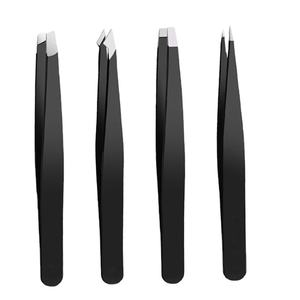 Juego de Pinzas para Cejas de Acero Inoxidable Profesional de Lujo 2025, Punta Puntiaguda, Ecológicas, Duraderas, Reutilizables, con Empaque Personalizado con Logotipo - Product Image 1