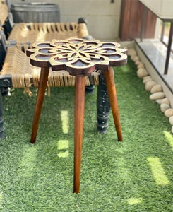 Blooming <b>Woodland</b> Table mangowood Portable Eco-Friendly Durable Wooden Living Room Nightstand Bedside Table & Coffee Side Table - Product Image 3