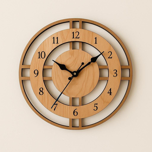Wood Solid Creative Quartz <b>Clock</b> Antique Style Needle Display for Bedroom by perfect enterprises - Product Image 6