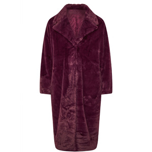 Manteau d'hiver pour femme, chaud et épais, en fourrure, à manches longues, boutonné, en coton et polyester, coupe décontractée, pour tous les jours - Product Image 1