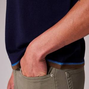 T-shirt de sport à manches courtes en laine mérinos de qualité supérieure, col rond, séchage rapide, pour hommes - Product Image 3