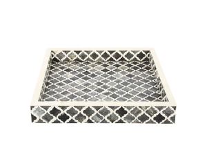 Plateau de service en résine polie carré classique-de qualité alimentaire durable et écologique pour le bureau à domicile, le café et la fête en Inde - Product Image 2