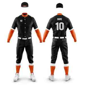 Uniformes de Béisbol Personalizados al por Mayor, Pantalones de Jersey Transpirables de Secado Rápido 100% Poliéster, Cintura Elástica, Impresión Sublimada - Product Image 6