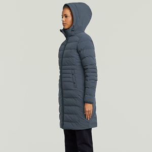 Abrigo Acolchado de Invierno para Mujer, Chaqueta Larga con Relleno de Algodón, Chaqueta Acolchada con Capucha, Abrigo Acolchado Cálido e Informal para Invierno - Product Image 5