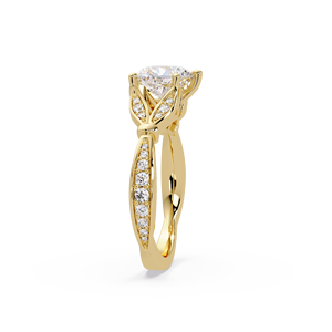Custom <b>Rings</b> Heart cut Lab Grown <b>Diamond</b> 18K 14K Pure Gold Cut 1.00 carat IGI Certified for Engagement Wedding <b>Rings</b> for Women - Product Image 3