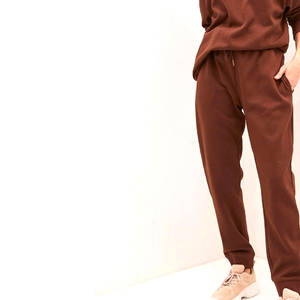 Pantalon de survêtement d'hiver pour femme, coupe ample, 100 % coton respirant, avec cordon de serrage à la taille, style décontracté - Product Image 6