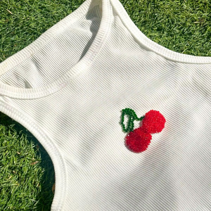 Beautiful Handmade Embroidered Beaded Tank <b>Top</b> with Intricate Patterns and Elegant Artistic Details for Party Wear - Product Image 5