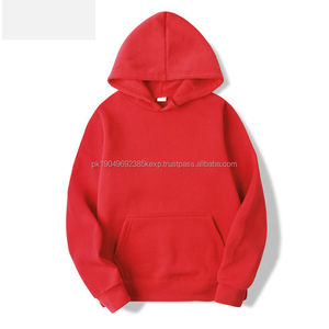 Men Winter High Quality Embroidered Plain Dyed Cotton Polyester <b>Blending</b> Fleece Custom Logo OEM Hoodies - Product Image 2