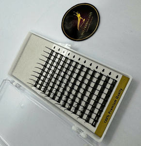 Extensiones de Pestañas Coreanas PBT de Alta Calidad al por Mayor, Pestañas Spike de 12/16 Líneas, Color Negro Mate, Pelo Sintético C/CC/D/DD/M/L - Product Image 3