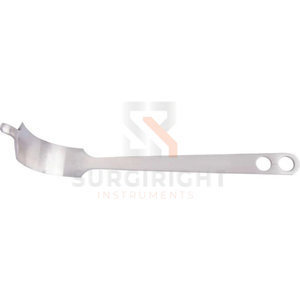 Écarteur osseux orthopédique incurvé en acier inoxydable Hohmann, certifié CE Classe I, modèle SI-OIS-0001 par Blush Surgical - Product Image 3