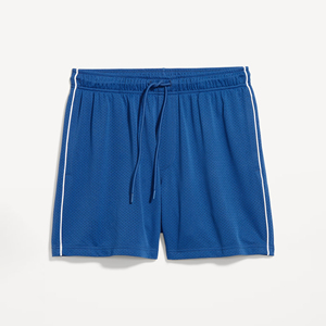 Shorts de basket-ball personnalisés en mesh brodés pour hommes, marque Athletic Works, logo personnalisé, vêtements de sport en polyester, longueur courte - Product Image 4