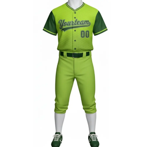 Uniforme de baseball haut de gamme 100% polyester respirant, séchage rapide, tissu léger et durable, coupe confortable, uniformes personnalisés, pas cher - Product Image 5