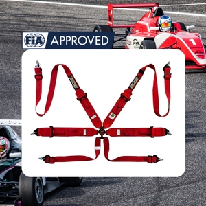 Taiwan Made 6 Point Racing Harness FIA 8853-2016 TBRACING SPORT <b>S</b> Aluminum Buckle OEM ODM Wholesale Taiwan ISO 9001 2015 - Product Image 1