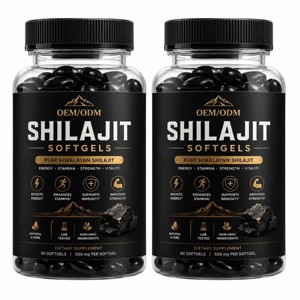 Easy to Consume 100% Natural Shilajit Extract Softgel Capsule Food Grade Shilajit Capsule for Strength & Endurance Support - Product Image 4