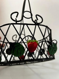 Black Modern Fruit Holder Perfect For Kitchen Storage And Everyday Fruit Presentation Fruit <b>Display</b> <b>Basket</b> Wholesale From India - Product Image 5