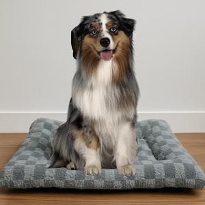 Disponibile in Grigio e Marrone, 3 Misure (S/M/L), Cuccia per Cani Antiscivolo a Quadretti - Product Image 3