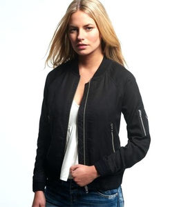 Chaqueta Bomber de Motocicleta para Mujer, Tallas Grandes, de Mezclilla, Invierno, Transpirable, Ecológica, de Algodón Teñido, Resistente al Viento e Impermeable, de Alta Calidad - Product Image 2