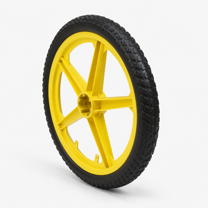 Yellow <b>Plastic</b> <b>Wheel</b> 12 Inch For Balance Bike Off-Road Use Kids 2-5 Years - Product Image 2