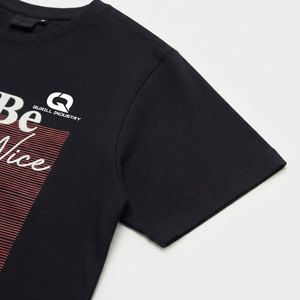 Camiseta con Estampado Puff para Uso Diario, Estilo Casual, Algodón de Alta Calidad, Suave y Cómoda, Diseño en Relieve, Moda Masculina - Product Image 4