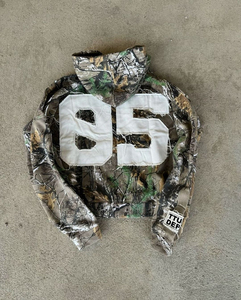 Sudadera de invierno con cremallera, 100% algodón, lavado ácido, parche personalizado, aplique bordado, diseño de tu texto o logo, talla grande, secado rápido - Product Image 2