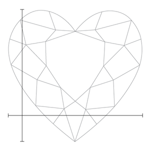 Diamant CVD cultivé en laboratoire de 1,00 carat, taille cœur, couleur D, clarté VVS1, certifié IGI, taille cœur et flèche. - Product Image 5